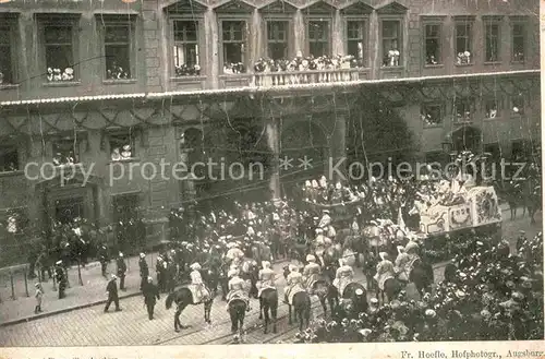 AK / Ansichtskarte Augsburg Huldigungsakt Sr. Kgl. Hoheit Prinz Ludwig v. Bayern anlaesslich der Jahrhundertfeier 1806 1906 Kat. Augsburg