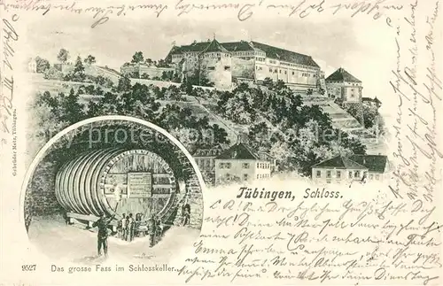 AK / Ansichtskarte Tuebingen Schloss Fass Schlosskeller  Kat. Tuebingen