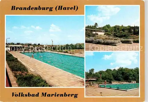 AK / Ansichtskarte Brandenburg Havel Volksbad Marienberg Schwimmbad Kat. Brandenburg