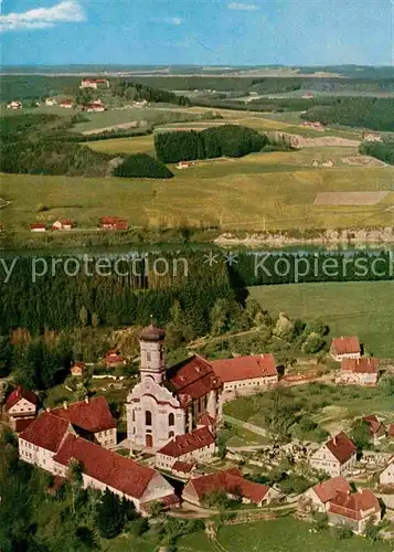 AK / Ansichtskarte Maria Steinbach Fliegeraufnahme mit Iller und Schloss Kronburg Kat. Legau