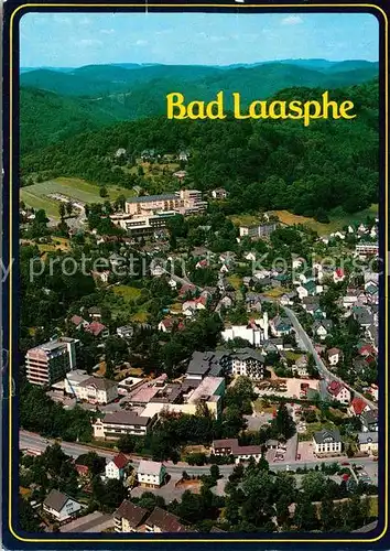AK / Ansichtskarte Bad Laasphe Fliegeraufnahme Kat. Bad Laasphe