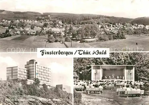 AK / Ansichtskarte Finsterbergen Panorama FDGB Erholungsheim Wilhelm Pieck Konzertplatz Pavillon Kat. Finsterbergen Thueringer Wald