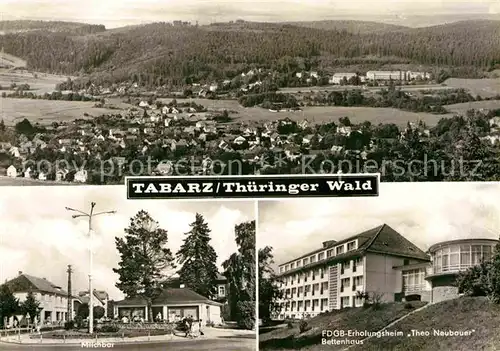 AK / Ansichtskarte Tabarz Panorama Milchbar FDGB Erholungsheim Theo Neubauer Bettenhaus Kat. Tabarz Thueringer Wald