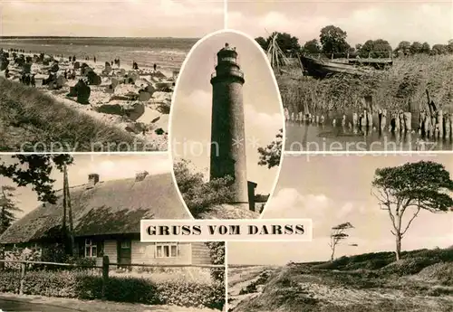 AK / Ansichtskarte Darss Region Ostsee Strand Darsser Haus Leuchtturm Duenenlandschaft Kat. Wieck Darss