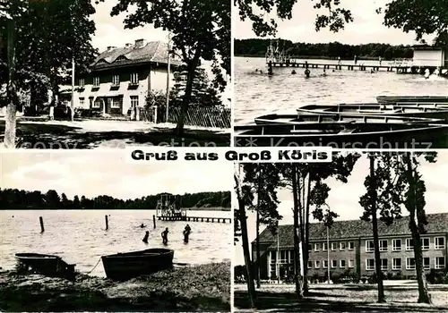 AK / Ansichtskarte Gross Koeris Uferpartie am See Badesteg Ferienheim Kat. Gross Koeris