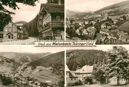 AK / Ansichtskarte Mellenbach Glasbach Teilansichten Landschaftspanorama Kat. Mellenbach Glasbach