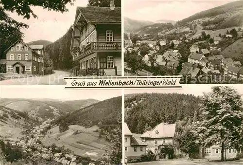 AK / Ansichtskarte Mellenbach Glasbach Teilansichten Landschaftspanorama Kat. Mellenbach Glasbach