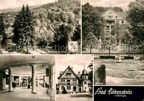 AK / Ansichtskarte Bad Liebenstein Panorama Blick zum Kurhaus Wandelhalle Postamt Kat. Bad Liebenstein