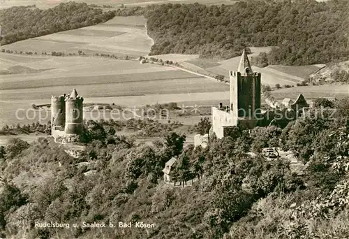 AK / Ansichtskarte Rudelsburg und Burg Saaleck Kat. Bad Koesen