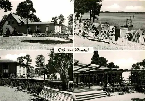 AK / Ansichtskarte Klausdorf Stralsund Gaststaette Restaurant Strand Handabzug Kat. Klausdorf Stralsund