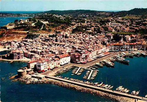 AK / Ansichtskarte Saint Tropez Var Fliegeraufnahme mit Hafen Kat. Saint Tropez