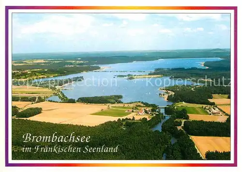 AK / Ansichtskarte Brombachsee Fliegeraufnahme im Fraenkischen Seeland Kat. Weissenburg in Bayern