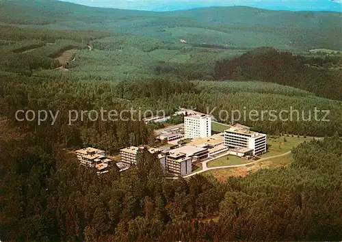 AK / Ansichtskarte Weiskirchen Schwarzwald Fliegeraufnahme Hochwald Sanatorium Kneipp Sanatorium Baerenfels
