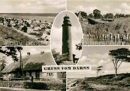 AK / Ansichtskarte Darss Region Ostsee Strand Leuchtturm Duenenlandschaft Kat. Wieck Darss