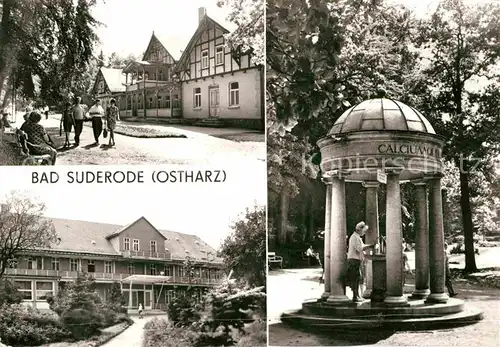 AK / Ansichtskarte Bad Suderode Kurpark Kurmittelhaus Sanatorium Willy Agatz Calciumquelle Behringerbrunnen Kat. Bad Suderode