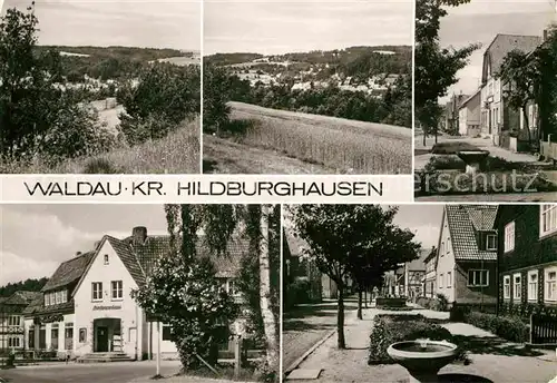 AK / Ansichtskarte Waldau Hildburghausen Teilansichten Landschaftspanorama