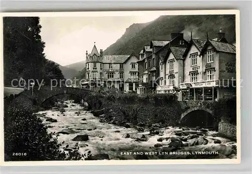 AK / Ansichtskarte Lynmouth East and West Lyn Bridges Kat. Grossbritannien