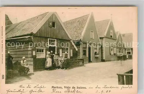 AK / Ansichtskarte Marken Niederlande Voor de huizen Kat. Niederlande