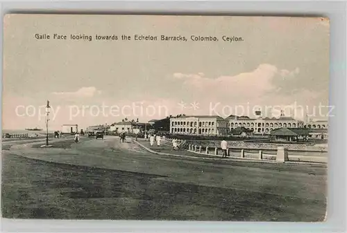 AK / Ansichtskarte Colombo Ceylon Sri Lanka Galle Face looking towards the Echelon Barracks Kat. Colombo