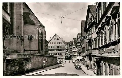 AK / Ansichtskarte Tuebingen Holzmarkt Stiftskirche  Kat. Tuebingen