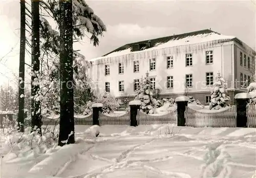 AK / Ansichtskarte Antonsthal Erzgebirge Antonshoehe Sanatorium fuer natuerliche Heilweise im Winter Kat. Breitenbrunn Erzgebirge