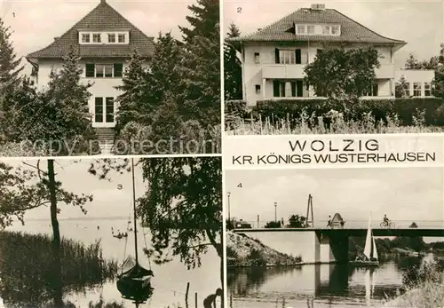 AK / Ansichtskarte Wolzig Erholungsheim der Sparkasse der Stadt Berlin Wolziger See Kanalbruecke Kat. Heidesee