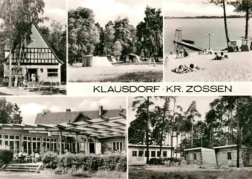 AK / Ansichtskarte Klausdorf Mellensee Badestrand Campingplatz Bungalows Gaststaette Kat. Mellensee