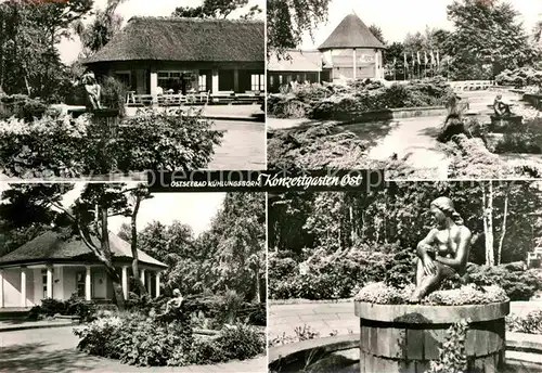 AK / Ansichtskarte Kuehlungsborn Ostseebad Konzertgarten Pavillon Skulptur Kat. Kuehlungsborn