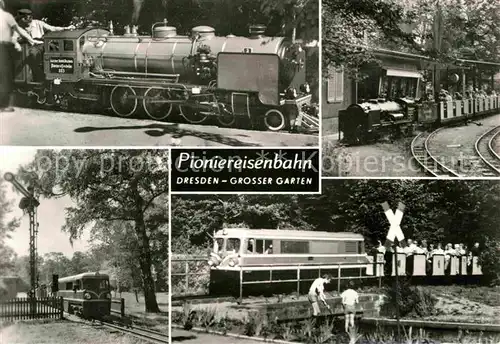 AK / Ansichtskarte Dresden Pioniereisenbahn Grosser Garten Kat. Dresden Elbe