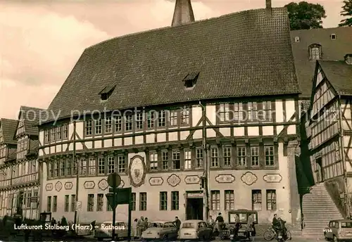 AK / Ansichtskarte Stolberg Harz Rathaus Fachwerkhaeuser Luftkurort Kat. Stolberg Harz