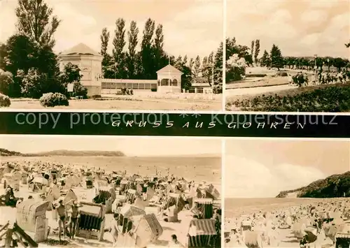 AK / Ansichtskarte Goehren Ruegen Konzertgarten Promenade Strand Kat. Goehren Ostseebad Ruegen