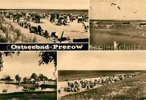 AK / Ansichtskarte Prerow Ostseebad Strand Moewen Hafen Kat. Darss