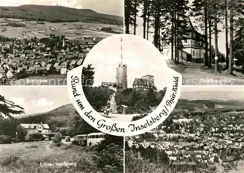 AK / Ansichtskarte Brotterode Panorama Friedrichroda Grosser und Kleiner Inselsberg Spiessberghaus Kat. Brotterode