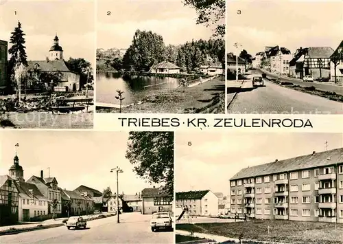 AK / Ansichtskarte Triebes Zeulenroader Strasse Sommerbad Ernst Thaelmann Strasse Dr Wilhelm Kuelz Strasse Kat. Zeulenroda Triebes