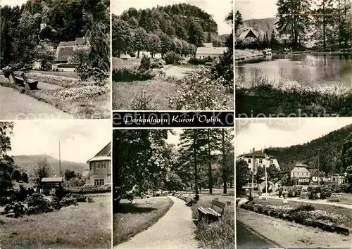 AK / Ansichtskarte Oybin Parkanlagen Kurort Zittauer Gebirge Kat. Kurort Oybin