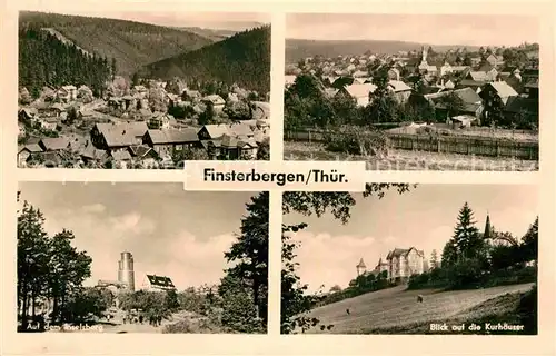 AK / Ansichtskarte Finsterbergen Panorama Kurhaeuser Inselsberg Aussichtsturm Berggasthof Kat. Finsterbergen Thueringer Wald