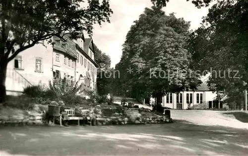 AK / Ansichtskarte Ebersdorf Thueringen Kulturhaus und Hotel Krone Handabzug Kat. Saalburg Ebersdorf