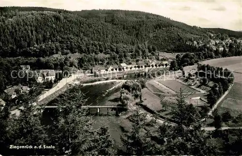 AK / Ansichtskarte Ziegenrueck Panorama Blick ueber die Saale