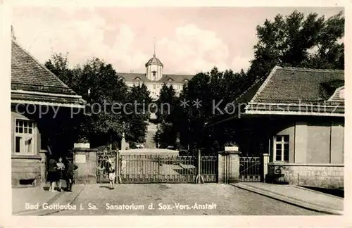 AK / Ansichtskarte Bad Gottleuba Berggiesshuebel Sanatorium der Sozialversicherungsanstalt Kat. Bad Gottleuba Berggiesshuebel