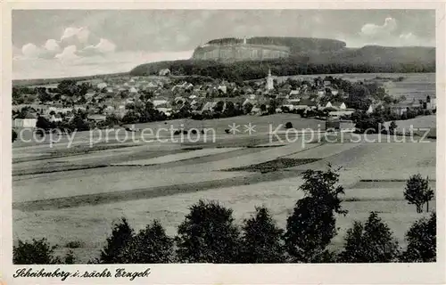 AK / Ansichtskarte Scheibenberg Panorama Kat. Scheibenberg Erzgebirge