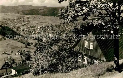 AK / Ansichtskarte Klingenthal Vogtland Panorama Blick vom Aschberg Kat. Klingenthal Sachsen