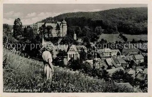 AK / Ansichtskarte Stolberg Harz Teilansicht mit Schloss Luftkurort Kat. Stolberg Harz
