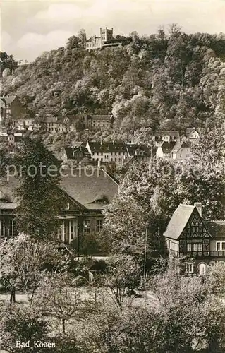 AK / Ansichtskarte Bad Koesen Teilansicht mit Schloss Kat. Bad Koesen