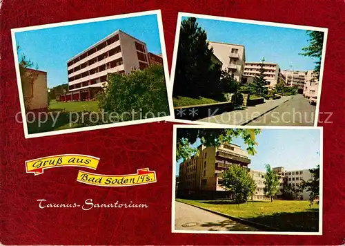 AK / Ansichtskarte Bad Soden Taunus Taunus Sanatorium  Kat. Bad Soden am Taunus