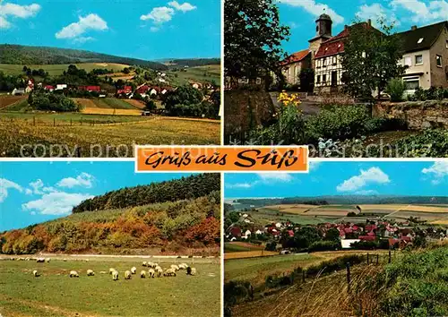 AK / Ansichtskarte Nentershausen Hessen Panorama Kirche Teilansicht  Kat. Nentershausen