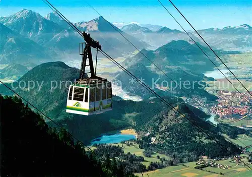 AK / Ansichtskarte Seilbahn Tegelberg Schwangau Fuessen Brentenjoch Aggenstein Breitenberg Kat. Bahnen