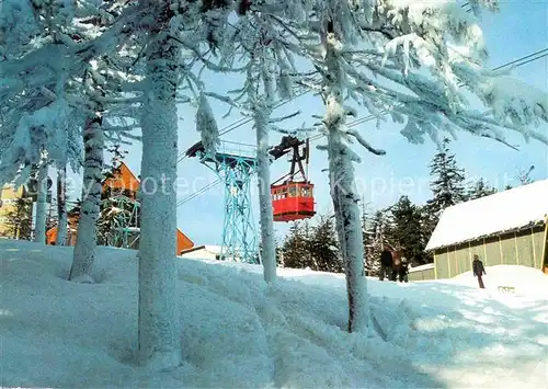 AK / Ansichtskarte Seilbahn Erzgebirge Winter  Kat. Bahnen