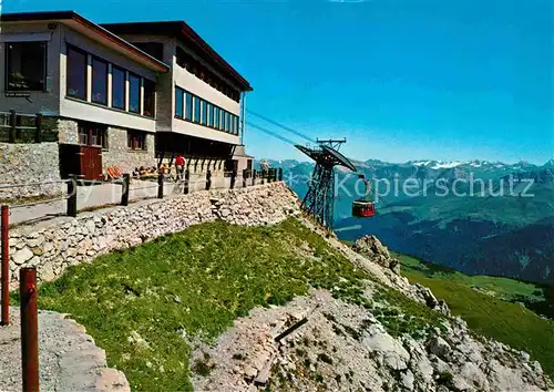 AK / Ansichtskarte Seilbahn Arosa Weisshorn Bergstation Gipfelrestaurant  Kat. Bahnen