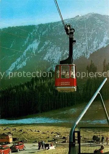 AK / Ansichtskarte Seilbahn Hochries Samerberg Chiemgau Kat. Bahnen