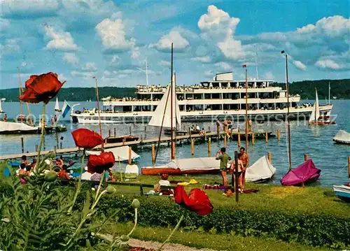 AK / Ansichtskarte Motorschiffe Seeshaupt Starnberger See  Kat. Schiffe